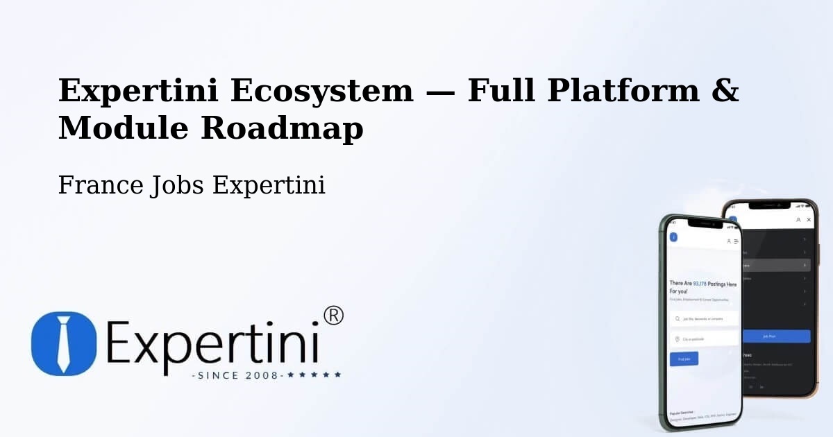 Expertini Ecosystem — Full Platform & Module Roadmap – Bourges